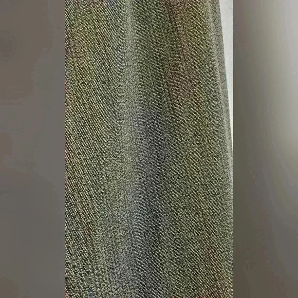 Tribal Stretch Extensible Wide leg Trouser Size 8P Brown w/ Blue & Tan Stripping - Picture 9 of 12